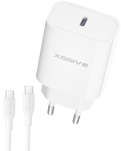 Xssive 25W PD3.0 Super Fast Charger with C-C Cable XSS-AC66NW - Wit